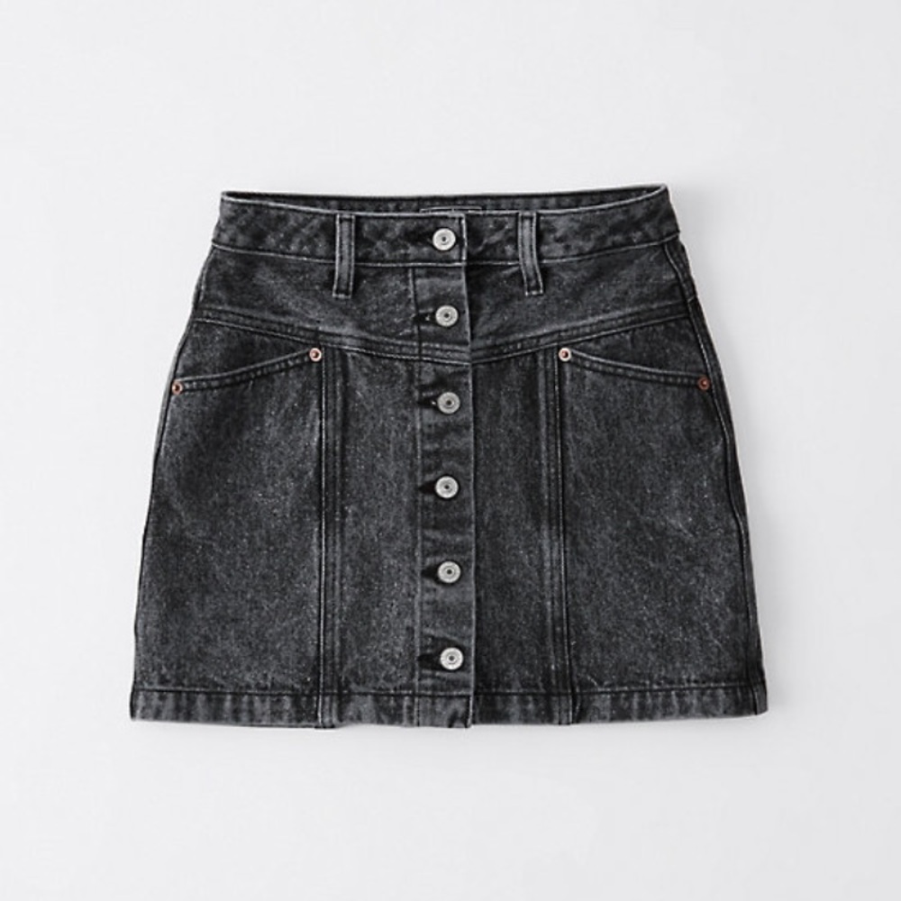 Abercrombie Button-Up Denim Skirt